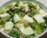 チンゲン菜と豆腐の中華風そぼろあん作り方6写真
