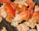 簡単具沢山・鶏肩肉のカルボナーラ風パスタ作り方3写真