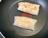 ライスペーパーで簡単☆納豆焼き春巻き作り方6写真