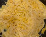 かぼちゃの煮物で濃厚クリームパスタ風作り方7写真