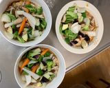 肉無チクワクリーミー梅ガパオ味野菜炒め作り方13写真