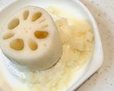 簡単時短夕食に☆れんこんと厚揚げのとろ〜り味噌汁作り方1写真