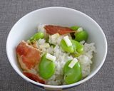 茹で空豆ペコリノチーズ掛け作り方4写真