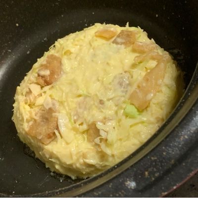千切りキャベツと絹豆腐のお好み焼き by お蜜です 【クックパッド