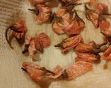 桜塩漬けとミニ羊羮でパウンドケーキ作り方2写真