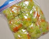 冷凍保存に便利な♪レンジで蒸しキャベツ作り方4写真