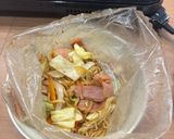 防災レシピ🍲湯煎で作る 蒸し焼きそば作り方8写真