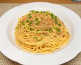 鮭フレークと納豆のパスタ作り方6写真