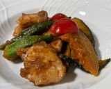 【簡単夕食】柔らか鶏胸肉とかぼちゃの南蛮漬け作り方7写真