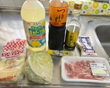 豚🐷こま肉🥩とキャベツ🥬の麺つゆ煮😃作り方1写真