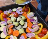ギリシャ風マリネ　チキンと野菜とフェタ作り方7写真
