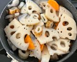 れんこんの柚子味噌きんぴら作り方2写真