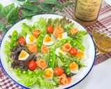 スナップエンドウとサーモンの彩りサラダ🥗作り方4写真