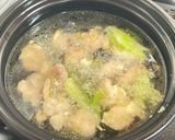 出汁が染みる★鶏肉と長ネギの極上とりネギ雑炊作り方3写真
