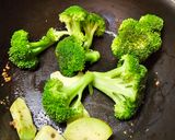 海老バターとブロッコリーのアボカド炒め作り方3写真
