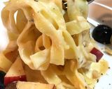 果物とナッツとゴルゴンゾーラのパスタ作り方28写真
