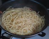 ひよこ豆とツナのトマトソーススパゲティー作り方4写真