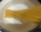 えびとつるむらさきのペペロンチーノ♪作り方5写真