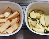 ズッキーニと厚揚げのみょうがごま油和え作り方1写真