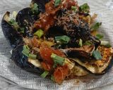 焼き茄子の梅かつお和え作り方7写真