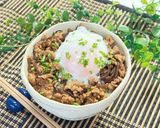 ひき肉と糸コンの甘辛そぼろ丼作り方8写真
