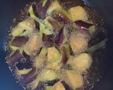 簡単夕食副菜・作り置き★揚げ秋茄子の辛子みそ和え作り方3写真