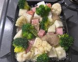 野菜ときのことベーコンのアヒージョ作り方4写真
