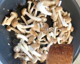 爽やか絹サヤとぷりぷりしめじの麻婆丼作り方6写真