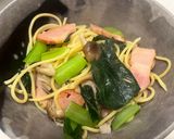 簡単うまい！小松菜×ブナシメジ和風パスタ作り方10写真