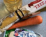 にんじんとサラダチキンの冷製パスタ作り方1写真