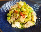 ＊ズッキーニと豚肉のくるくるピリ辛煮＊作り方7写真