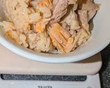 鮭鶏もも肉の炊込ご飯 刻み大葉仕上げ作り方5写真