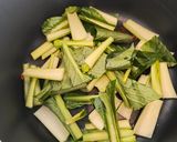 旨味を纏った小松菜のきんぴら作り方1写真