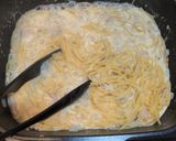【ワンパン】青のりクリームパスタ作り方5写真