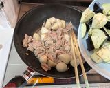 なすと里芋と豚肉のみぞれ生姜あんかけ炒め作り方6写真