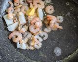 とっても簡単★魚介のめんつゆバターパスタ作り方3写真