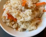 油揚げと野菜の和風炊き込みご飯作り方6写真