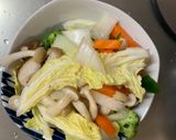 お一人様クリーミー味噌レモン味豆腐野菜炒作り方10写真
