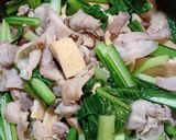 豚バラ小松菜のっけ丼作り方4写真