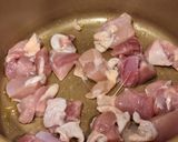 鶏もも肉と椎茸の中華風とろみ生姜スープ作り方3写真