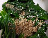 韓国風恵方巻きのためのほうれん草のナムル作り方4写真