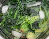 ごま油香るほうれん草のお浸し作り方1写真