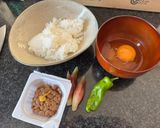 ミョウガの納豆チャーハン作り方1写真