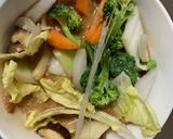 お一人様クリーミー梅オイ照味豆腐野菜炒め作り方16写真