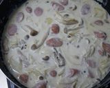 不器用牛乳でクリームパスタ作り方2写真