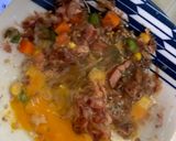 レンジ簡単梅クリームパエリア風味炒飯弁当作り方7写真