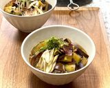 チチタケと茄子の蕎麦(温)作り方7写真