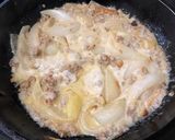 新玉ねぎと挽肉のクリームパスタ作り方3写真