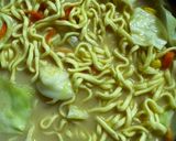 電子レンジ　マルちゃん正麺味噌の牛乳アレンジ作り方7写真