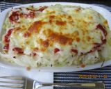 玉ねぎポテトのグラタン風😋作り方9写真